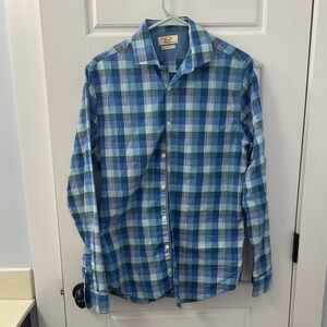 Original Penguin Blue and Green Checkered Shirt